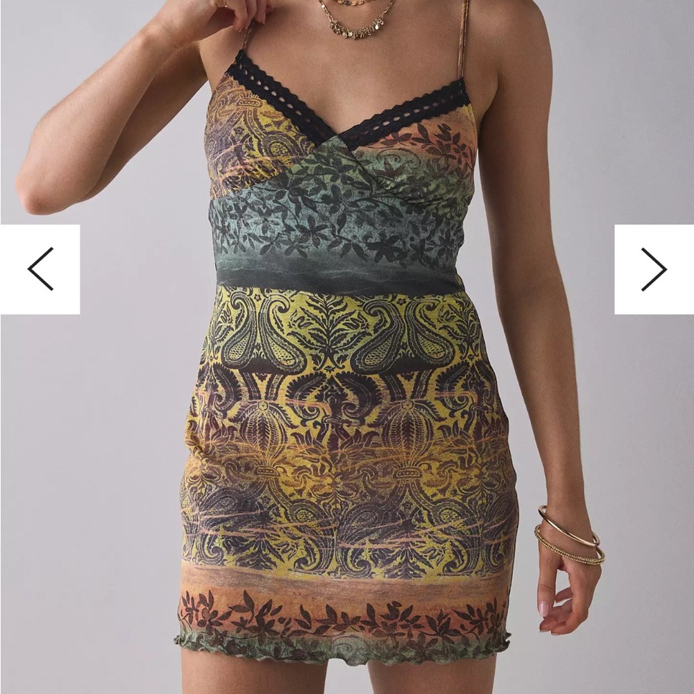 Urban Outfitters Multicolor Paisley Mini Dress